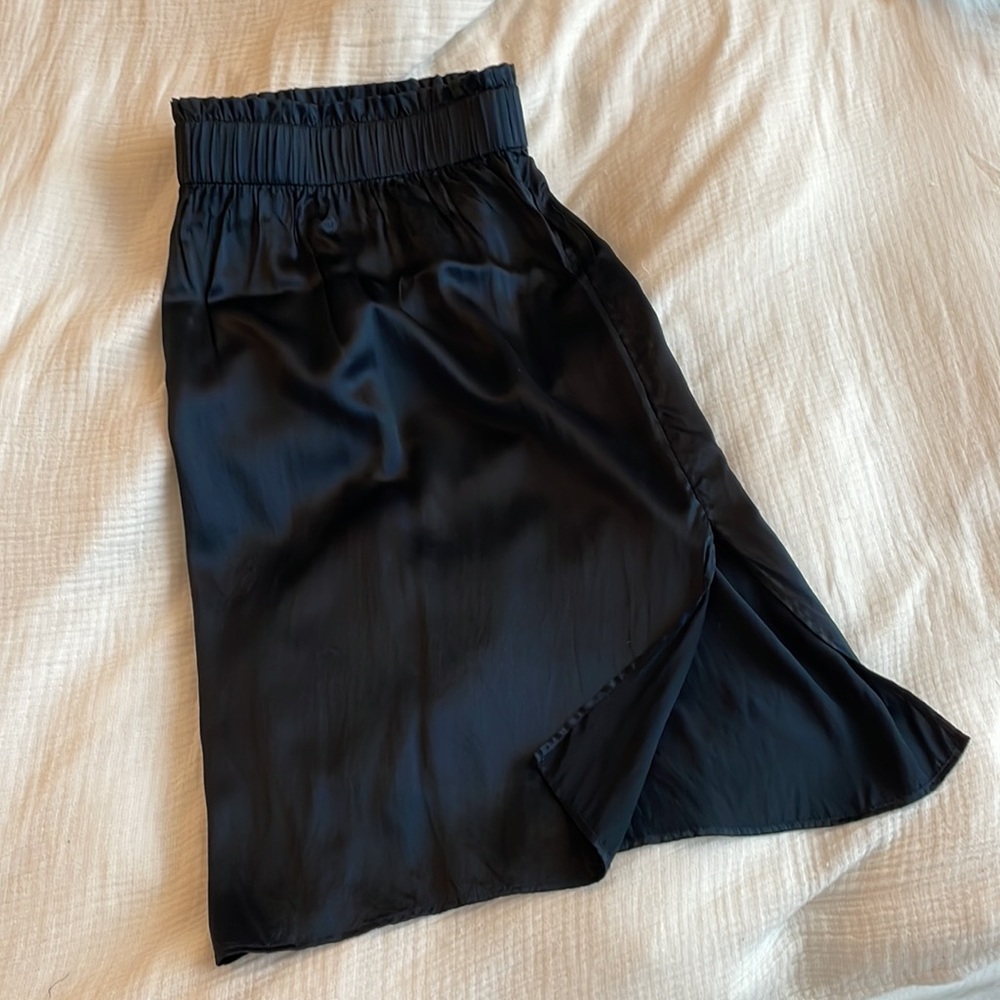 COS midi silk skirt